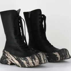 Lofina Bottines|Boots en Cuir 4142 gas noires - Talon : 7cm