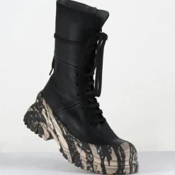 Lofina Bottines|Boots en Cuir 4142 gas noires - Talon : 7cm