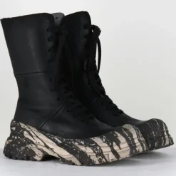 Lofina Bottines|Boots en Cuir 4142 gas noires - Talon : 7cm