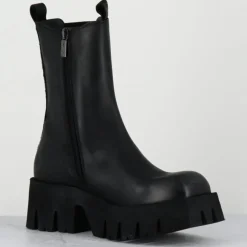 Lofina Bottines|Boots en Cuir 4224 gas noires - Talon : 6cm