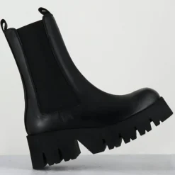 Lofina Bottines|Boots en Cuir 4224 gas noires - Talon : 6cm