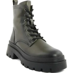 Lab78 Bottines|Boots en Cuir vert olive
