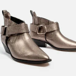 L37 Bottines|Boots en Cuir Ain't The Same platine