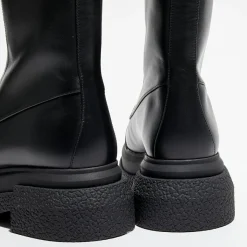 Stuart Weitzman Bottines|Boots en Cuir Charli Zip Sport noires