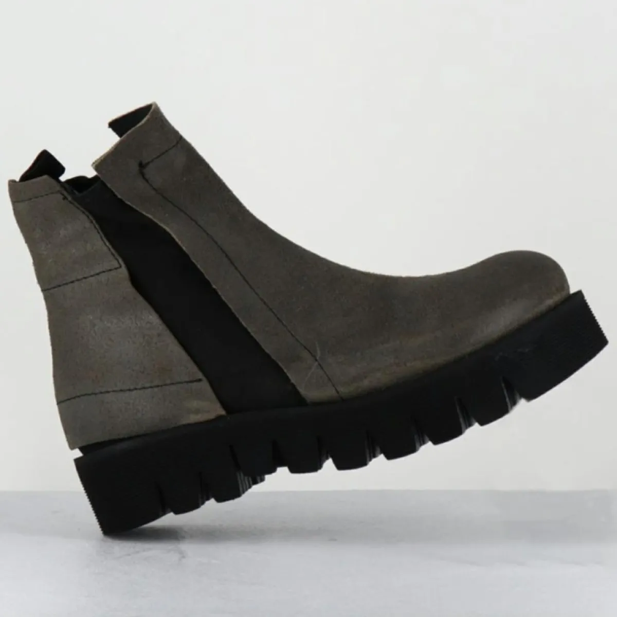 Garrice Lab Bottines|Boots en Cuir chilo gris taupe