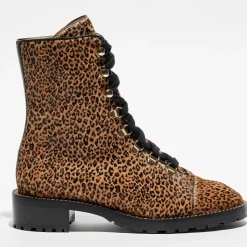 Stuart Weitzman Bottines|Boots en Cuir façon pony Kolbie marron