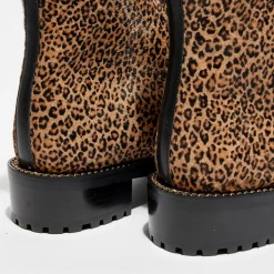 Stuart Weitzman Bottines|Boots en Cuir façon pony Kolbie marron