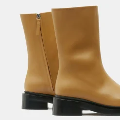 Neous Bottines|Boots en Cuir Large camel - Talon 5 cm
