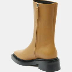 Neous Bottines|Boots en Cuir Large camel - Talon 5 cm