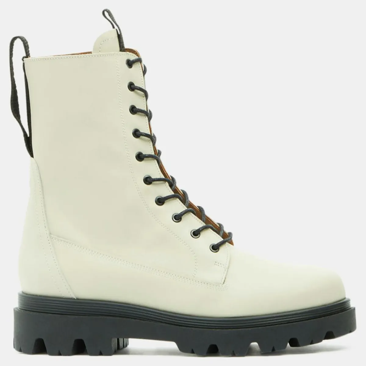 Flattered Bottines|Boots en Cuir Lovi écrues