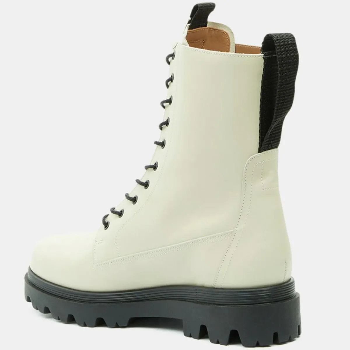 Flattered Bottines|Boots en Cuir Lovi écrues