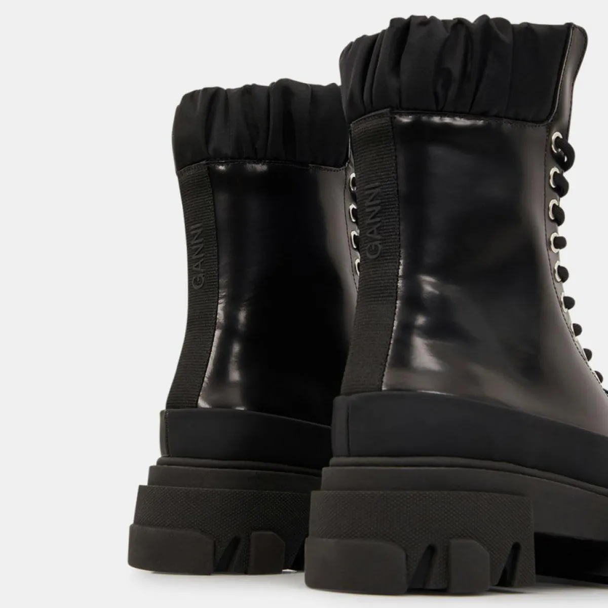 Ganni Bottines|Boots en Cuir Netty noires