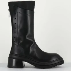 Lemargo Bottines|Boots en Cuir noires - Talon 5 cm