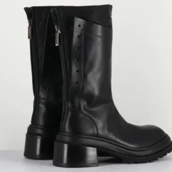 Lemargo Bottines|Boots en Cuir noires - Talon 5 cm