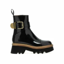 Chloé Bottines|Boots en cuir Owena noires