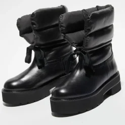 Stuart Weitzman Bottines|Boots en Cuir Tyler Ultralift noires - Talon 5 cm
