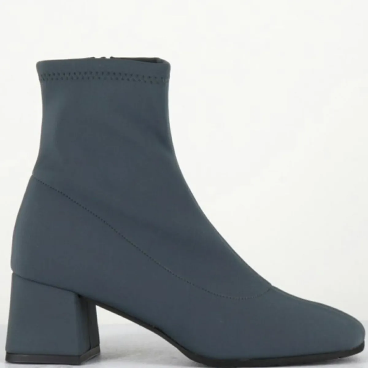 Garrice Bottines|Boots en Cuir vare grises - Talon : 6cm