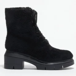 Stuart Weitzman Bottines|Boots en Peau de Mouton Nisha noires - Talon 7,5 cm