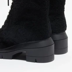 Stuart Weitzman Bottines|Boots en Peau de Mouton Nisha noires - Talon 7,5 cm