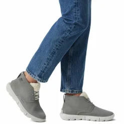 Sorel Bottines|Boots en Velours de Cuir Explorer Next grises