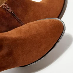 Apologie Bottines|Boots en Velours de Cuir Nina marron