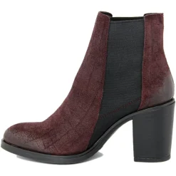 Lab78 Bottines|Boots en Velours de Cuir Lou marron - Talon 8 cm