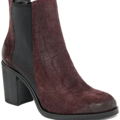 Lab78 Bottines|Boots en Velours de Cuir Lou marron - Talon 8 cm