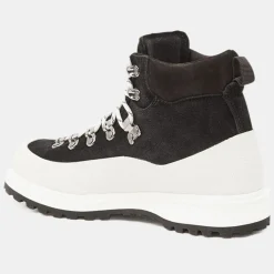 Diemme Bottines|Boots en Velours de Cuir Roccia noir/blanc