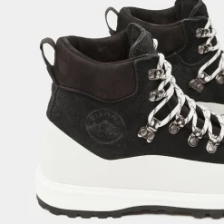 Diemme Bottines|Boots en Velours de Cuir Roccia noir/blanc