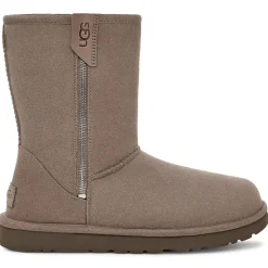 Ugg Bottines|Boots fourrées en Velours de Cuir Classic Short Bailey taupe