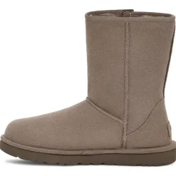 Ugg Bottines|Boots fourrées en Velours de Cuir Classic Short Bailey taupe