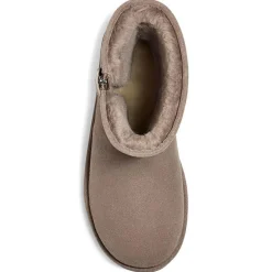 Ugg Bottines|Boots fourrées en Velours de Cuir Classic Short Bailey taupe