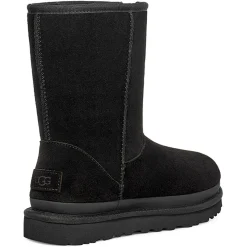 Ugg Bottines|Boots fourrées en Velours de Cuir Classic Short Zipper noires
