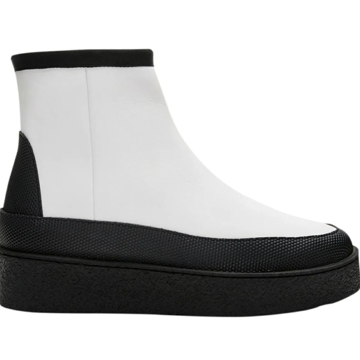 Flattered Bottines|Boots fourrées Laine en Cuir Aria blanches