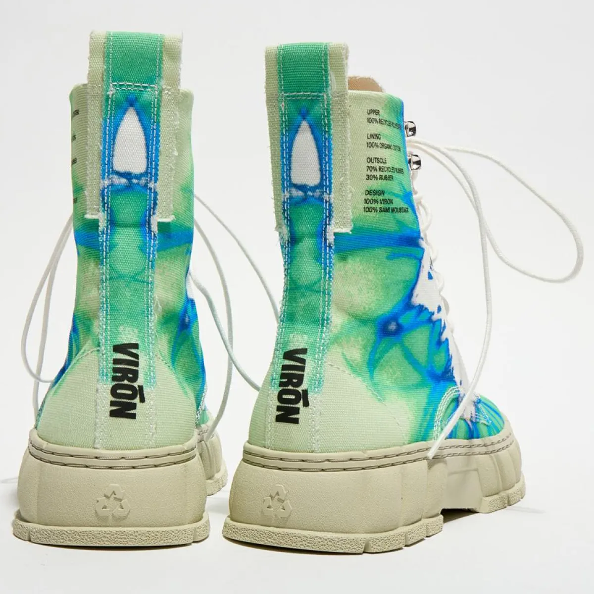 Viron Bottines|Boots recyclées 1992 vert/bleu
