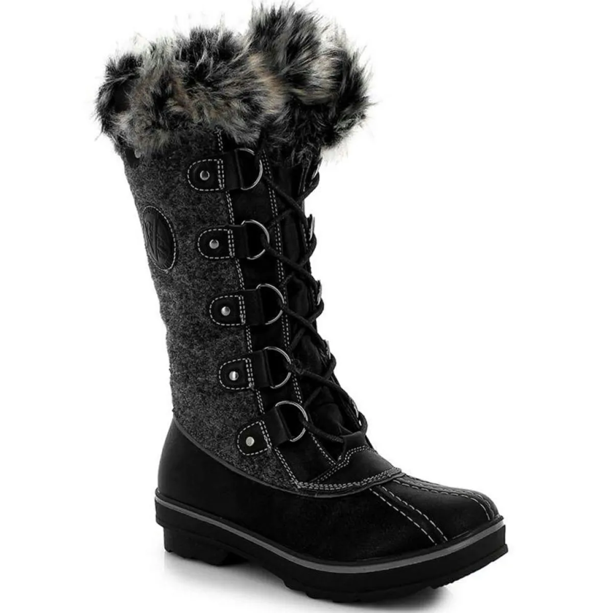 Kimberfeel Bottes|Bottes de neige fourrées Capucine noires