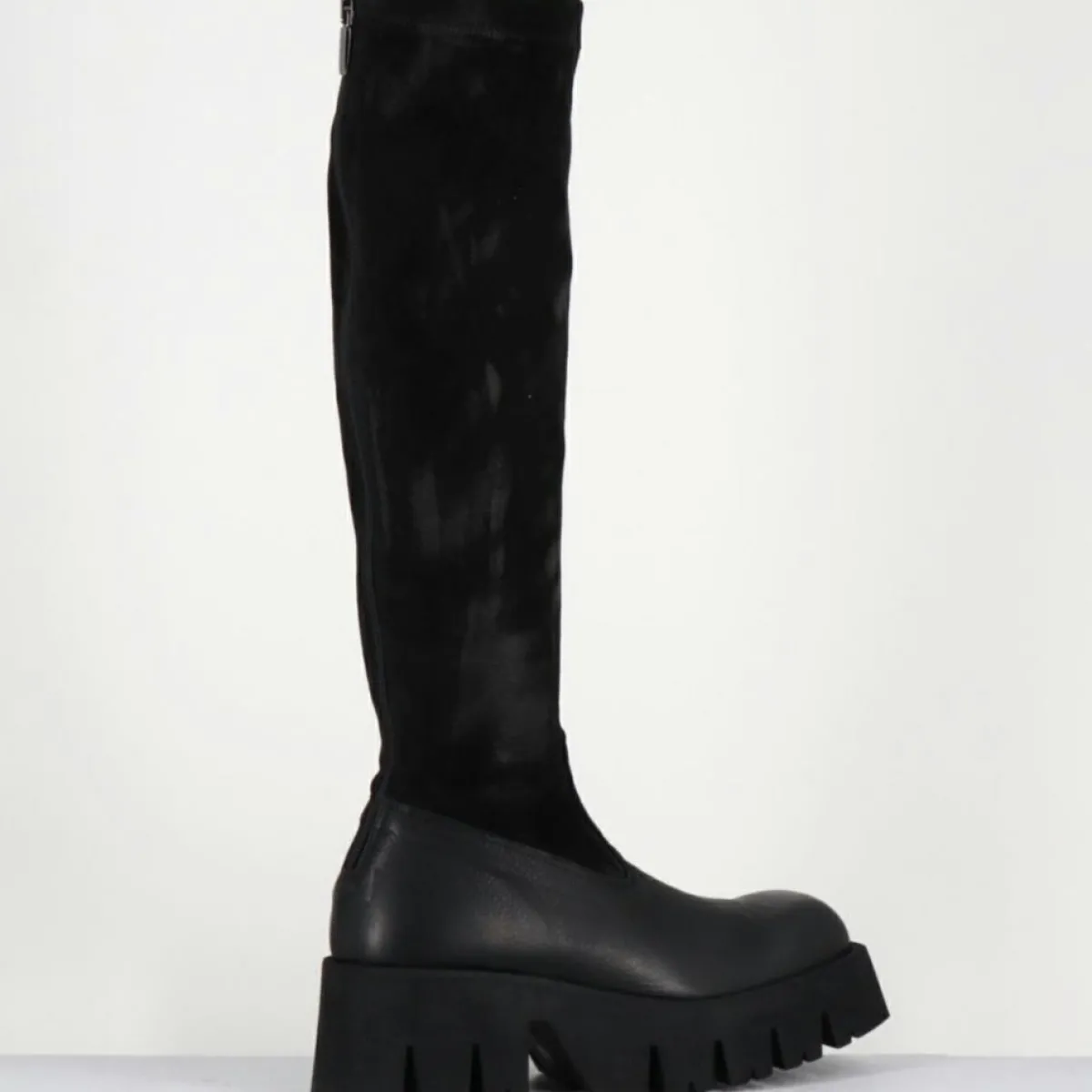 Lofina Bottes|Bottes en Cuir 4225 gas noires - Talon : 6cm