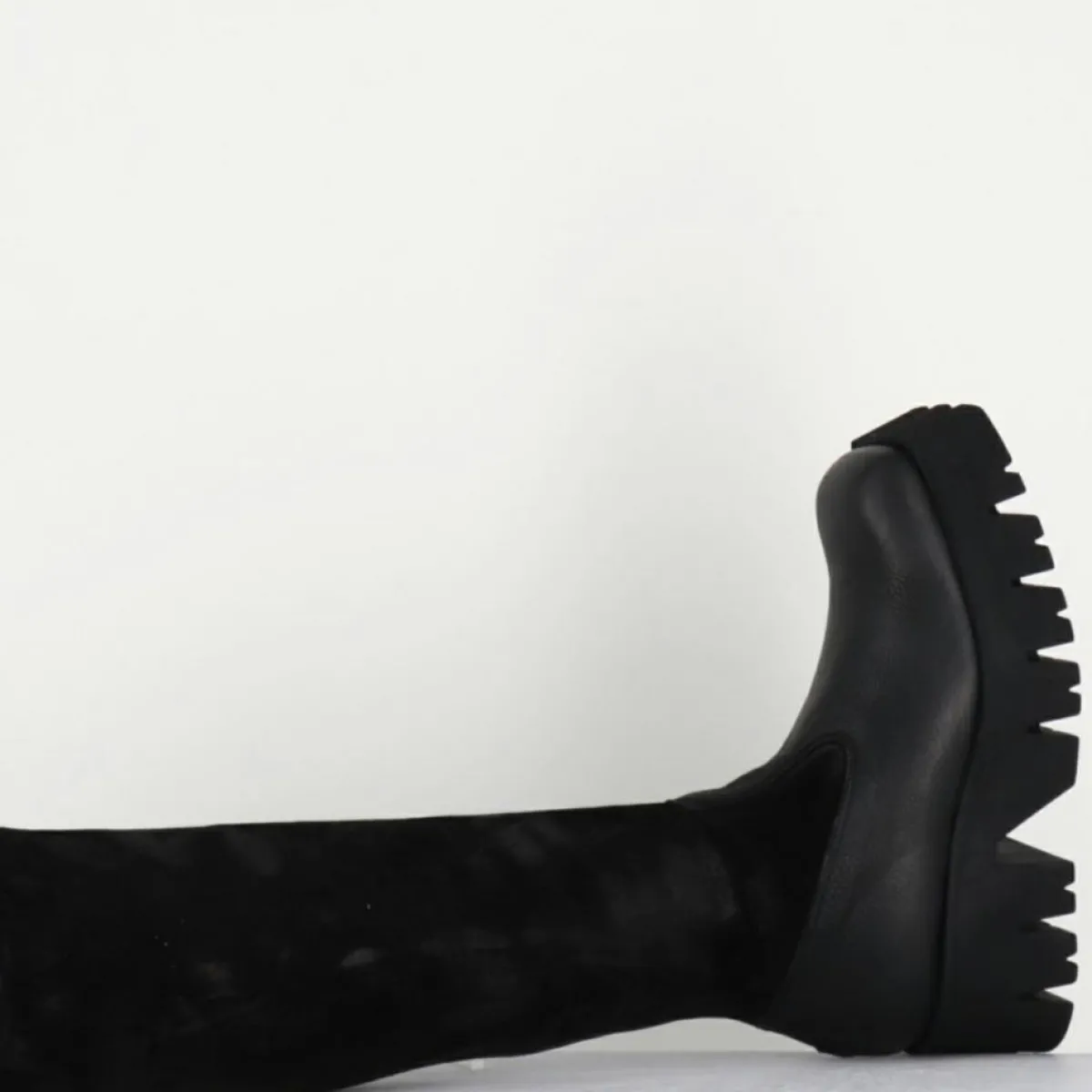 Lofina Bottes|Bottes en Cuir 4225 gas noires - Talon : 6cm