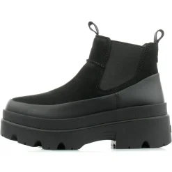 Ugg Bottines|Bottes en Cuir Brisbane Chelsea noires - Talon 6.3 cm