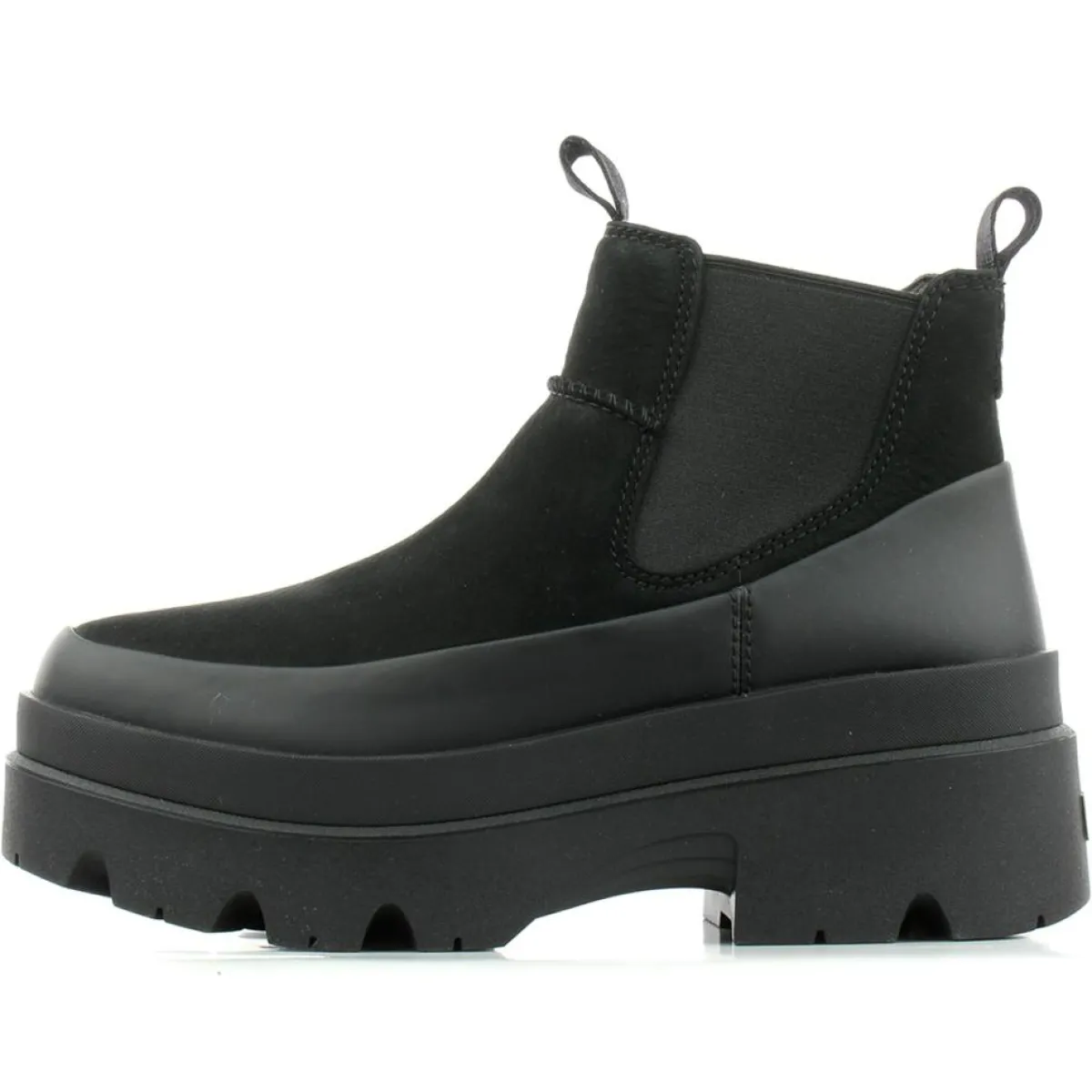 Ugg Bottines|Bottes en Cuir Brisbane Chelsea noires - Talon 6.3 cm
