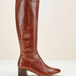 Cosmoparis Bottes|Bottes en Cuir Carlotine Cognac