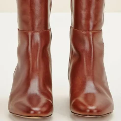 Cosmoparis Bottes|Bottes en Cuir Carlotine Cognac