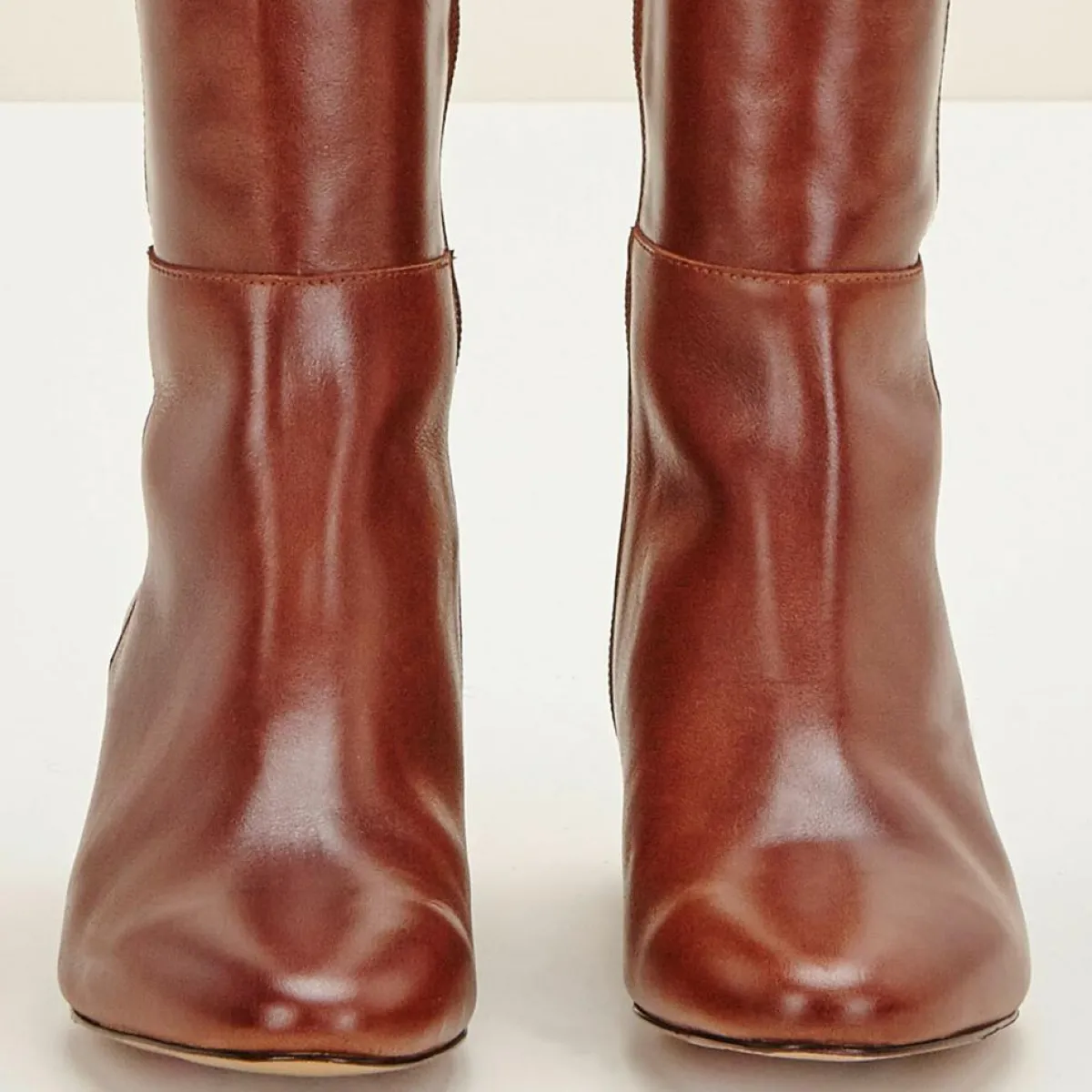 Cosmoparis Bottes|Bottes en Cuir Carlotine Cognac