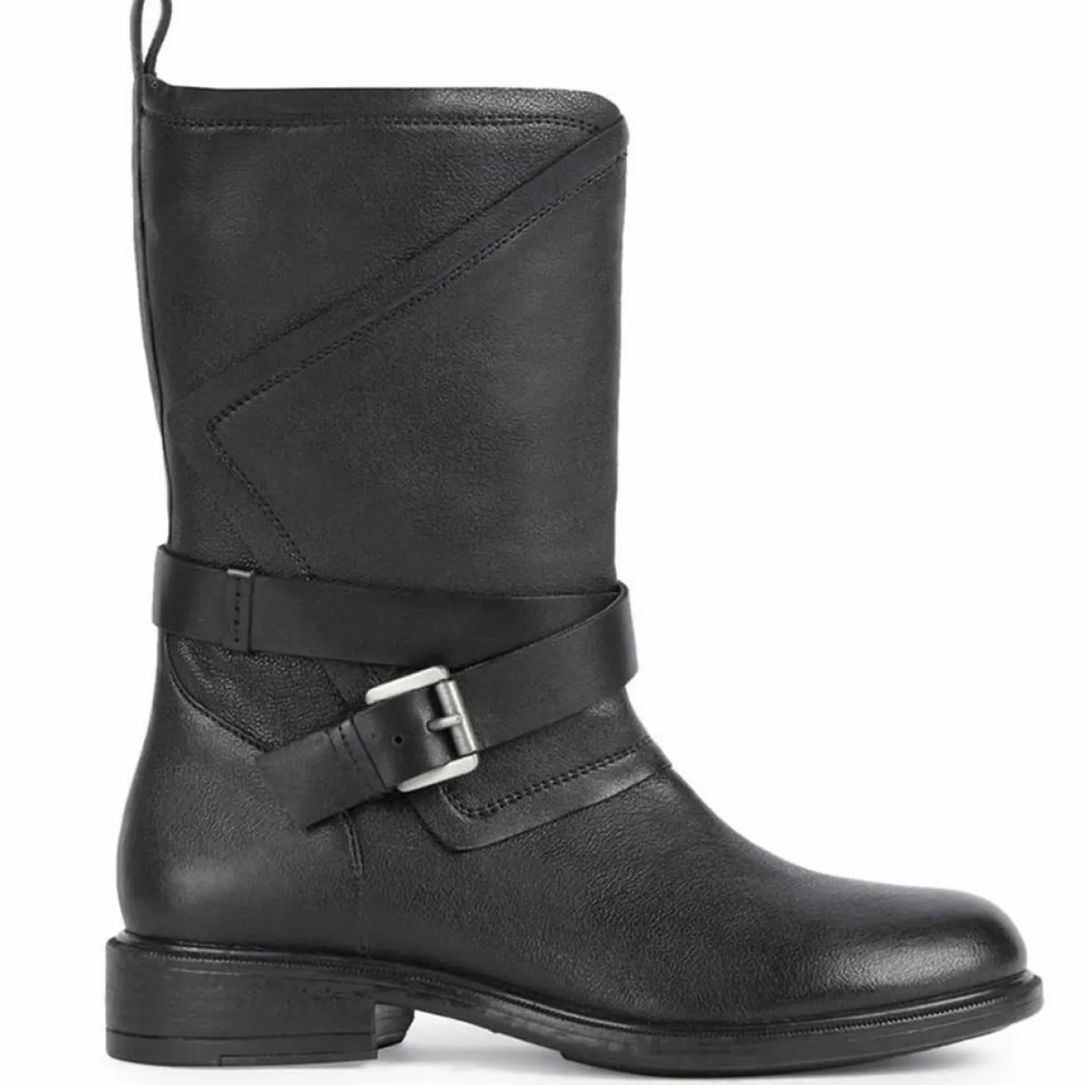 Geox Bottes|Bottes en Cuir Catria noires