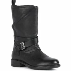 Geox Bottes|Bottes en Cuir Catria noires