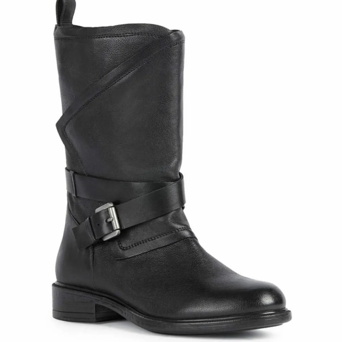 Geox Bottes|Bottes en Cuir Catria noires
