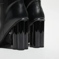 Sonia Rykiel Bottes|Bottes en Cuir Clover noires - Talon 10 cm