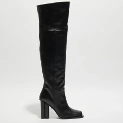 Sonia Rykiel Bottes|Bottes en Cuir Clover noires - Talon 10 cm