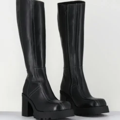E8 By Miista Bottes|Bottes en Cuir dulce noires - Talon : 9.5cm