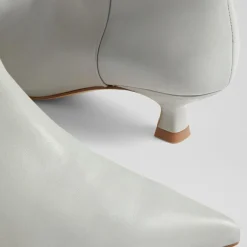 L.K. Bennett Bottes|Bottes en Cuir Eden gris clair - Talon 4,5 cm